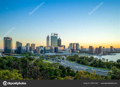 Skyline Perth Night Western Australia Stock Photo by ©richie0703 238815186