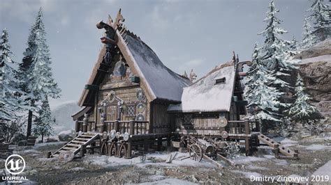 ArtStation - Viking House, Dmitry Zinovyev | Viking house, Viking ...