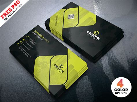 Creative Business Cards Design PSD Template | PSDFreebies.com