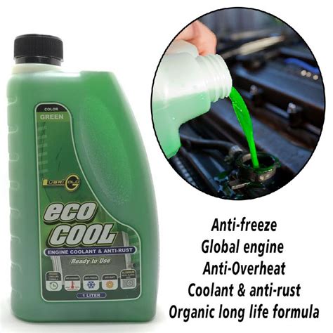 1L Lubrigold Eco Cool Coolant Long Life Green Car Engine Coolant Anti ...