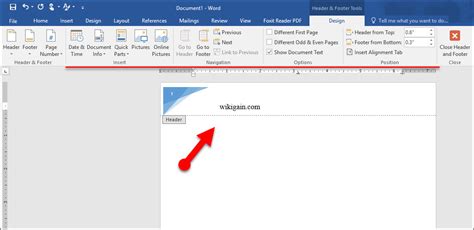 Use Headers and Footers in Microsoft Word 2016 - wikigain