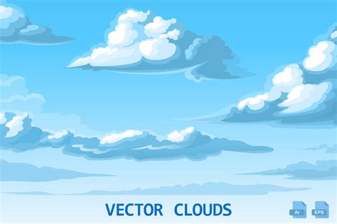 Vector clouds | Illustrations ~ Creative Market