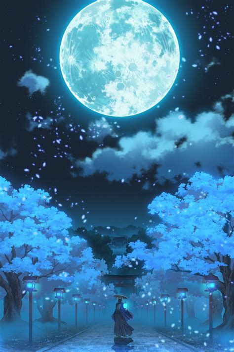 Bộ sưu tập 888 Anime background moon Vẻ đẹp của mặt trăng trong anime