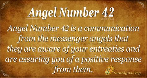 Angel Number 42 Meaning - Discover Your Life's Purpose - SunSigns.Org