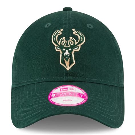 Milwaukee Bucks New Era Women's Team Glisten 9TWENTY Adjustable Hat ...