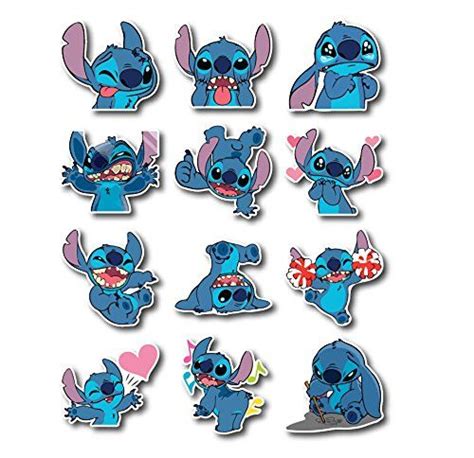 PIC Stitch Decal Sticker for case car Laptop Phone Bumper Wall car Bike ...