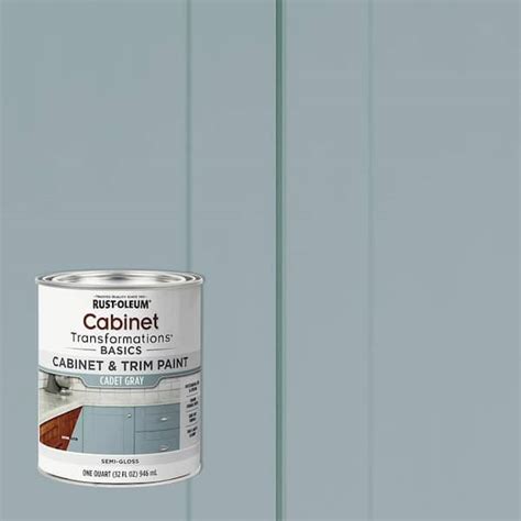 Rust-Oleum Transformations 1 qt. Cadet Gray Cabinet Paint (4 Pack ...