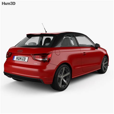 Audi A1 3-door with HQ interior 2018 3D model - Vehicles on Hum3D