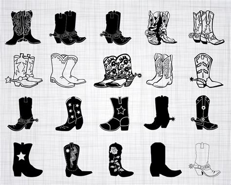 40++ Cowboy boots clipart easy you should have it