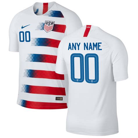 Men's Nike USA 2018-2019 Home SOCCER Custom Jersey – White