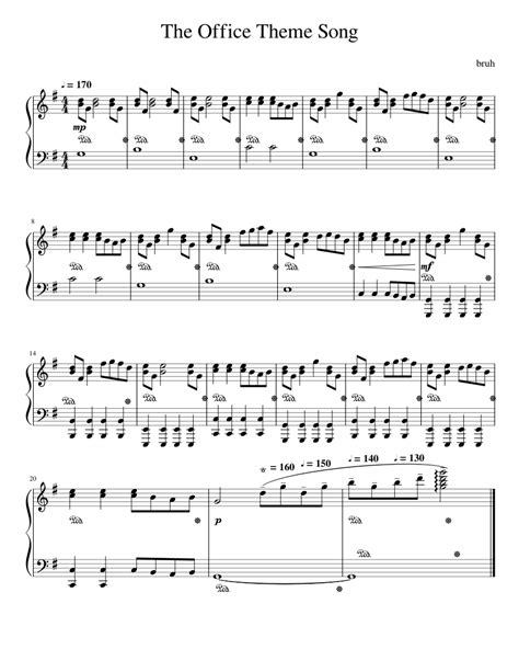 The Office Theme Song Sheet music for Piano (Solo) | Musescore.com