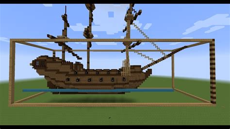 Minecraft sailing ship build - Layer by layer building instructions ...