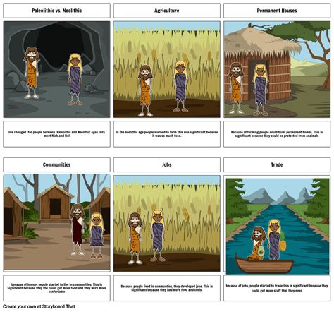 Neolithic Cartoon Storyboard by 93d0e4d7