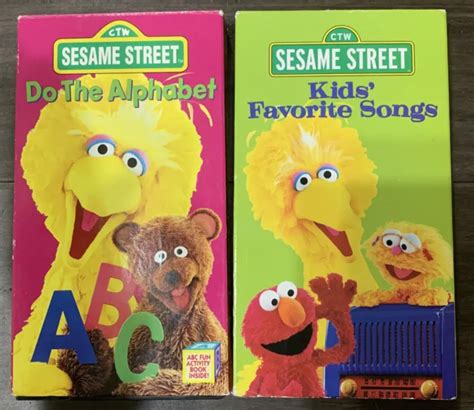 SESAME STREET VHS Lot of 2 Kids' Favorite Songs, Do the Alphabet EUR 13 ...