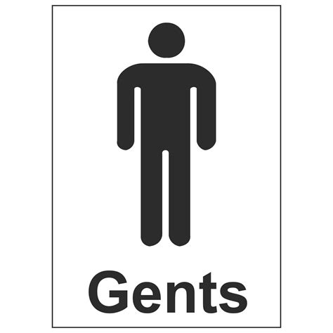 Gents Toilet Sign To Print