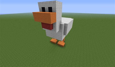 3D Pixel Art Of Chicken Minecraft Map