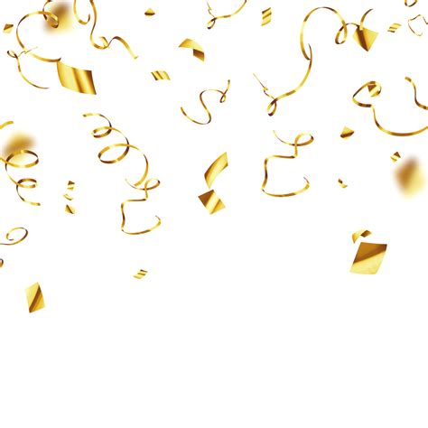 Gold Confetti, Ceremonial, Party, Opening PNG Transparent Clipart Image ...