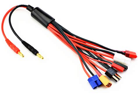 RC Lipo Battery Charger Connector Adapters 9 in 1 Splitter Cable 4.0mm ...