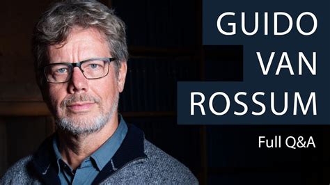 Creator of Python Programming Language, Guido van Rossum | Oxford Union ...