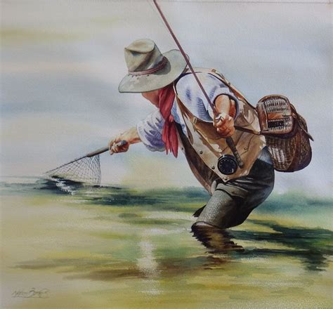 Original Watercolor Paintings – Fly Fishing & Cowboy Art | Fly fishing ...