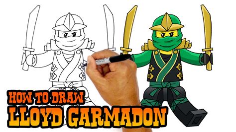 How To Draw Lloyd From Lego Ninjago Easy Lego Ninjago Lloyd Drawing ...