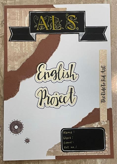 English project cover page! | English projects, Project cover page ...