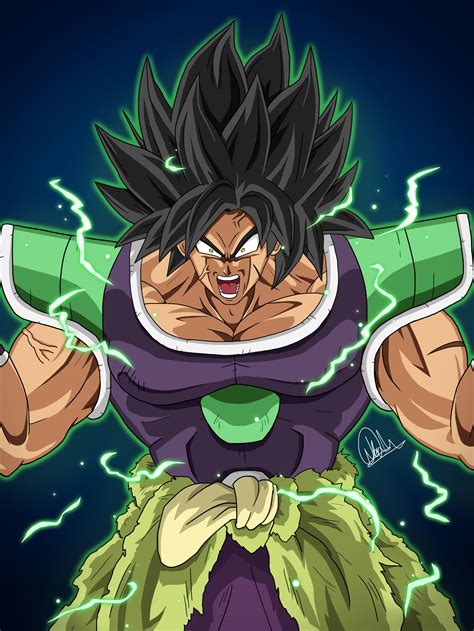 Digital drawing of Broly by me. Reference in the comments. : r/dbz