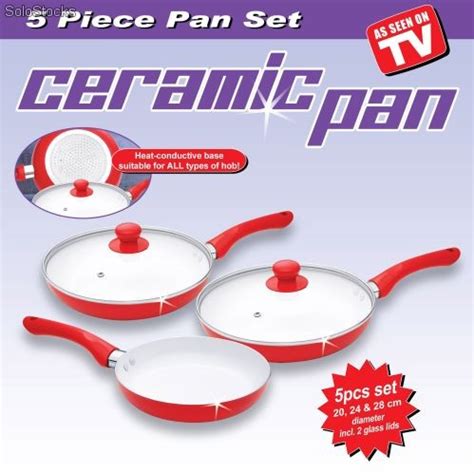 Pans - 5 Piece Ceramic Pan Set- AS SEEN ON TV was sold for R215.00 on ...