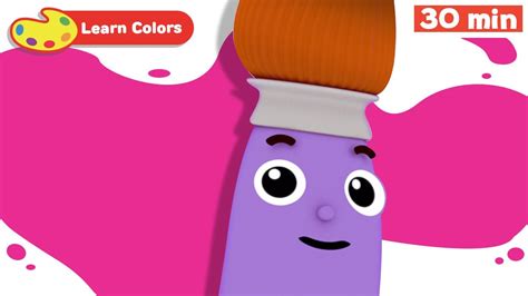 Learn Colors for Children w Petey Paintbrush | Toddler Learning Video ...