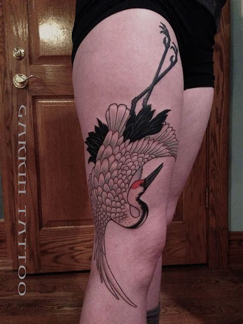 gakkinx | Japanese tattoo, Crane tattoo, Tattoos