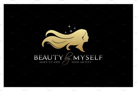 Luxury Beauty Long Hair Woman Logo | Branding & Logo Templates ...