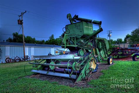 John Deere 45 Combine Photograph by Tony Baca - Fine Art America