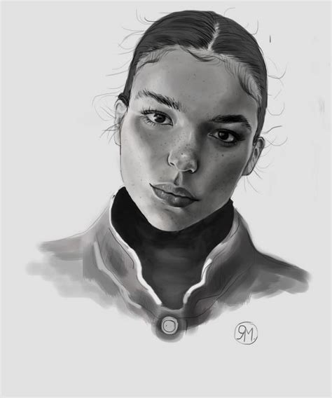 Black and white portrait - y.mnvart - Digital Art & AI, People ...