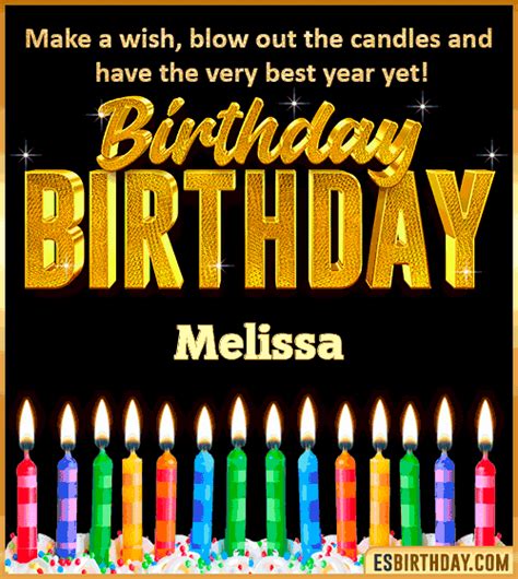 Happy Birthday Melissa GIF 🎂 Images Animated Wishes【28 GiFs】