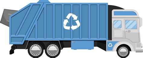 Blue Garbage Truck Clip Art