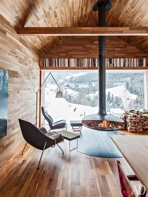 Life at Home | Chalet design, Minimalist fireplace, Interior design