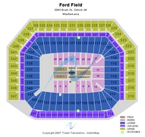 Ford Field Seating Chart Summerslam