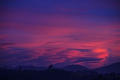 Purple Sky Clouds Mountains 4k, HD Nature, 4k Wallpapers, Images ...