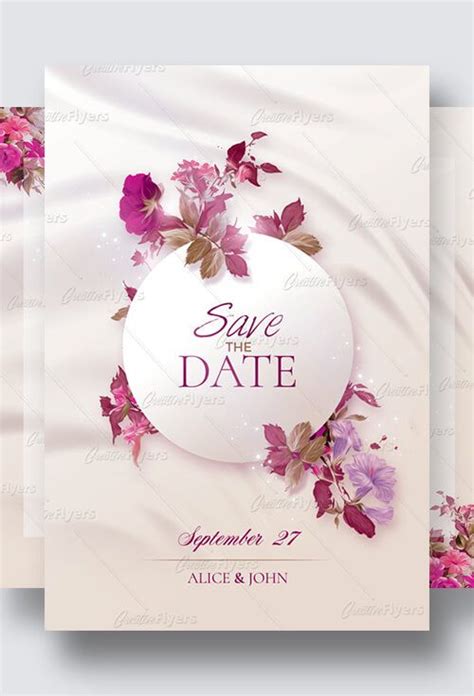 Creative Wedding Invitation | Psd Templates ~ CreativeFlyers | Creative ...