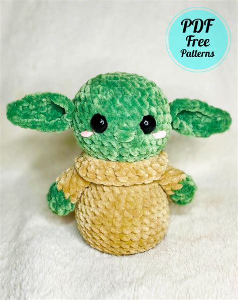 Crochet Velvet Alien Baby Yoda Free Pattern - Amigurumiday