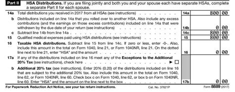 2017 Form 8889 – Instructions and Examples | HSA Edge