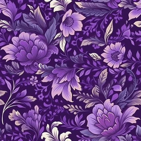 Premium AI Image | Purple flowers on a purple background.