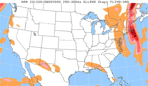 Clear Air Turbulence Maps - Turbulence Forecast