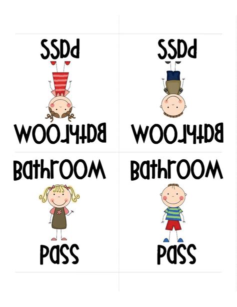 bathroom passes-1.pdf - Google Drive | Teaching inspiration, First ...