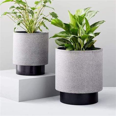 west elm Cosmos Outdoor Planters | Outdoor planters, Planters, Large ...