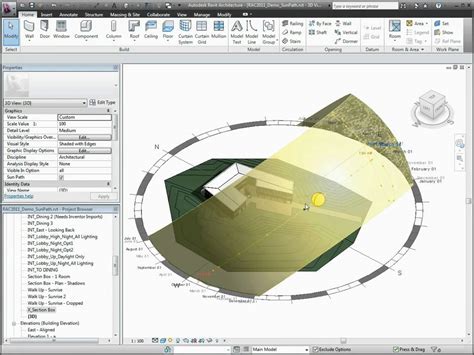 What's New in Revit Architecture 2011 - Sun Path - YouTube