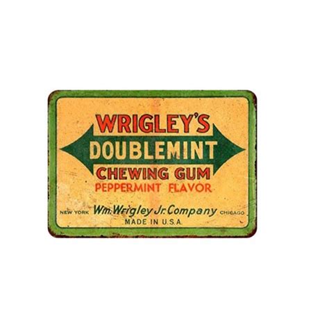 Wrigleys Gum Sign – OLD TIME TIN SIGN STORE