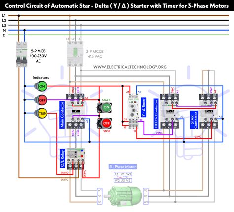 Star Delta Control Wiring Diagram With Timer - Wiring Diagram