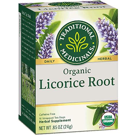 Traditional Medicinals Licorice Root Herbal Tea Organic, 16 CT (Pack ...