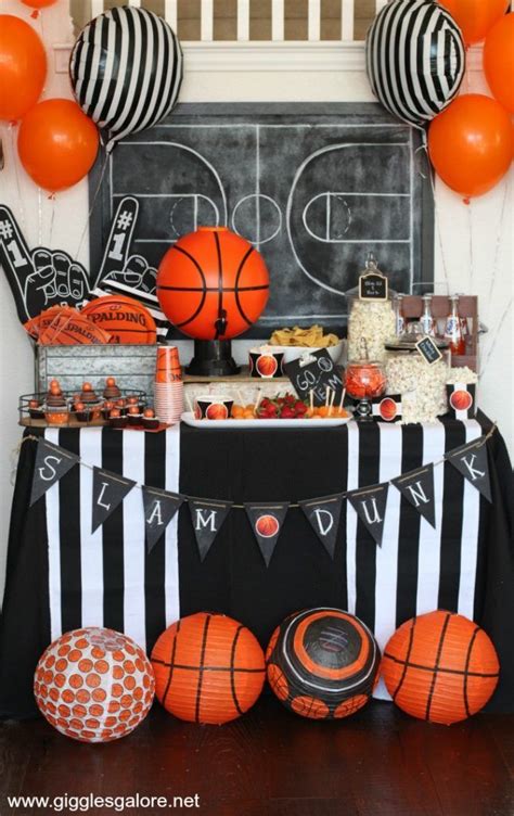 March Madness Basketball Party | Basketball themed birthday party ...